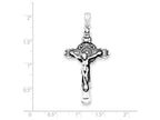FJC Finejewelers Sterling Silver Antiqued Iona Crucifix Pendant Necklace - Chain Included