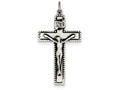 FJC Finejewelers Sterling Silver Antiqued Inri Crucifix Pendant Necklace - Chain Included
