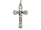 FJC Finejewelers Sterling Silver Antiqued Inri Crucifix Pendant Necklace - Chain Included