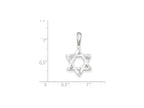 FJC Finejewelers Sterling Silver Star Of David Charm