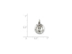 FJC Finejewelers Sterling Silver Divino Nino Medal Pendant Necklace - Chain Included (divine Infant Jesus)