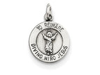 FJC Finejewelers Sterling Silver Divino Nino Medal Pendant Necklace - Chain Included (divine Infant Jesus)