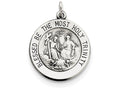 FJC Finejewelers Sterling Silver Antiqued Holy Trinity Medal Pendant Necklace - Chain Included