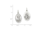 FJC Finejewelers Sterling Silver Sacred Heart Of Jesus Medal Pendant Necklace - Chain Included