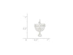 FJC Finejewelers Sterling Silver Menorah Charm