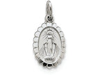 FJC Finejewelers Sterling Silver Miraculous Medal Pendant Necklace - Chain Included