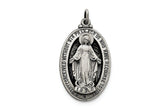 FJC Finejewelers Sterling Silver Antiqued Miraculous Medal Pendant Necklace - Chain Included
