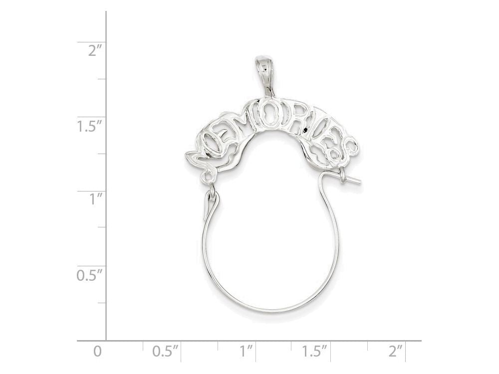 FJC Finejewelers Sterling Silver Memories Charm Holder