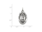 FJC Finejewelers Sterling Silver Our Lady Of Guadalupe Medal Pendant Necklace - Chain Included