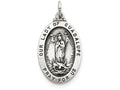 FJC Finejewelers Sterling Silver Our Lady Of Guadalupe Medal Pendant Necklace - Chain Included