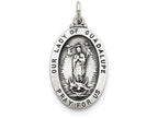 FJC Finejewelers Sterling Silver Our Lady Of Guadalupe Medal Pendant Necklace - Chain Included