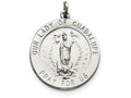 FJC Finejewelers Sterling Silver Our Lady Of Guadalupe Medal Pendant Necklace - Chain Included