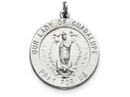 FJC Finejewelers Sterling Silver Our Lady Of Guadalupe Medal Pendant Necklace - Chain Included