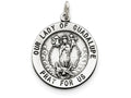FJC Finejewelers Sterling Silver Our Lady Of Guadalupe Medal Pendant Necklace - Chain Included
