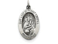 FJC Finejewelers Sterling Silver Antiqued Our Lady Of Mt.carmel Medal Pendant Necklace - Chain Included