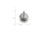 FJC Finejewelers Sterling Silver Antiqued Our Lady Of Fatima Medal Pendant Necklace - Chain Included