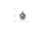 FJC Finejewelers Sterling Silver Antiqued Our Lady Of Sorrows Medal Pendant Necklace - Chain Included
