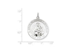 FJC Finejewelers Sterling Silver Queen Of The Holy Scapular Medal Pendant Necklace - Chain Included