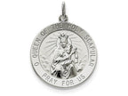 FJC Finejewelers Sterling Silver Queen Of The Holy Scapular Medal Pendant Necklace - Chain Included