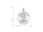 FJC Finejewelers Sterling Silver St. Christopher Medal Pendant Necklace - Chain Included