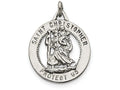 FJC Finejewelers Sterling Silver St. Christopher Medal Pendant Necklace - Chain Included