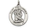 FJC Finejewelers Sterling Silver St. Christopher Medal Pendant Necklace - Chain Included