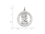 FJC Finejewelers Sterling Silver Saint Christopher Medal Pendant Necklace - Chain Included