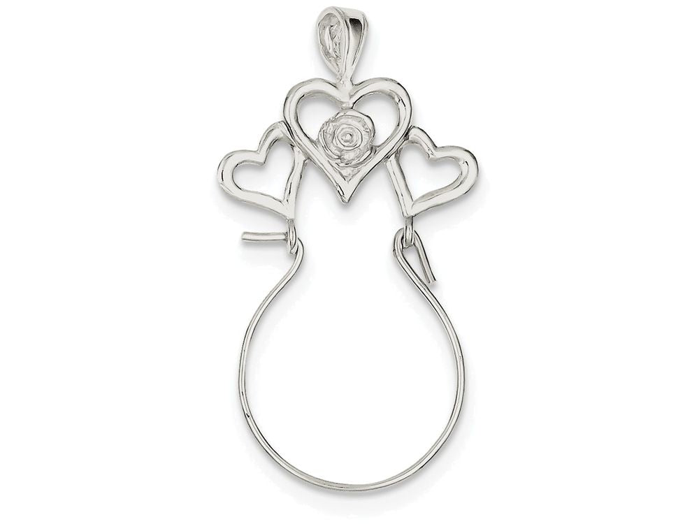 FJC Finejewelers Sterling Silver Heart Charm Holder