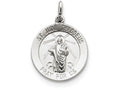 FJC Finejewelers Sterling Silver Saint Jude Thaddeus Medal Pendant Necklace - Chain Included