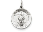 FJC Finejewelers Sterling Silver Saint Jude Thaddeus Medal Pendant Necklace - Chain Included