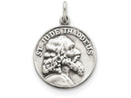 FJC Finejewelers Sterling Silver Saint Jude Thaddeus Medal Pendant Necklace - Chain Included