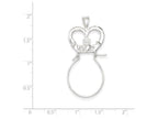 FJC Finejewelers Sterling Silver Claddagh Charm Holder