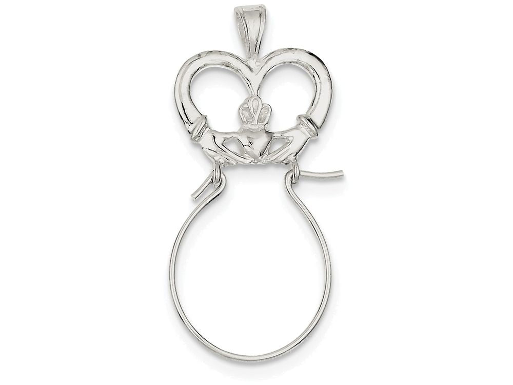 FJC Finejewelers Sterling Silver Claddagh Charm Holder