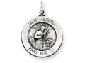 FJC Finejewelers Sterling Silver Antiqued Saint Gerard Medal Pendant Necklace - Chain Included