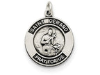 FJC Finejewelers Sterling Silver Antiqued St. Gerard Medal Pendant Necklace - Chain Included