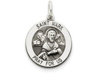 FJC Finejewelers Sterling Silver Antiqued Saint Mark Medal Pendant Necklace - Chain Included