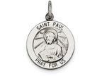 FJC Finejewelers Sterling Silver Antiqued Saint Paul Medal Pendant Necklace - Chain Included