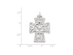 FJC Finejewelers Sterling Silver 4-way Medal Pendant Necklace - Chain Included
