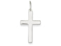 FJC Finejewelers Sterling Silver Polished Cross Pendant Necklace - Chain Included