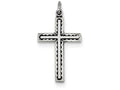 FJC Finejewelers Sterling Silver Antiqued Cross Charm