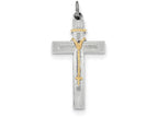 FJC Finejewelers Sterling Silver Rosary Cross Pendant Necklace - Chain Included