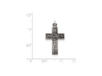 FJC Finejewelers Sterling Silver Antiqued Cross Charm