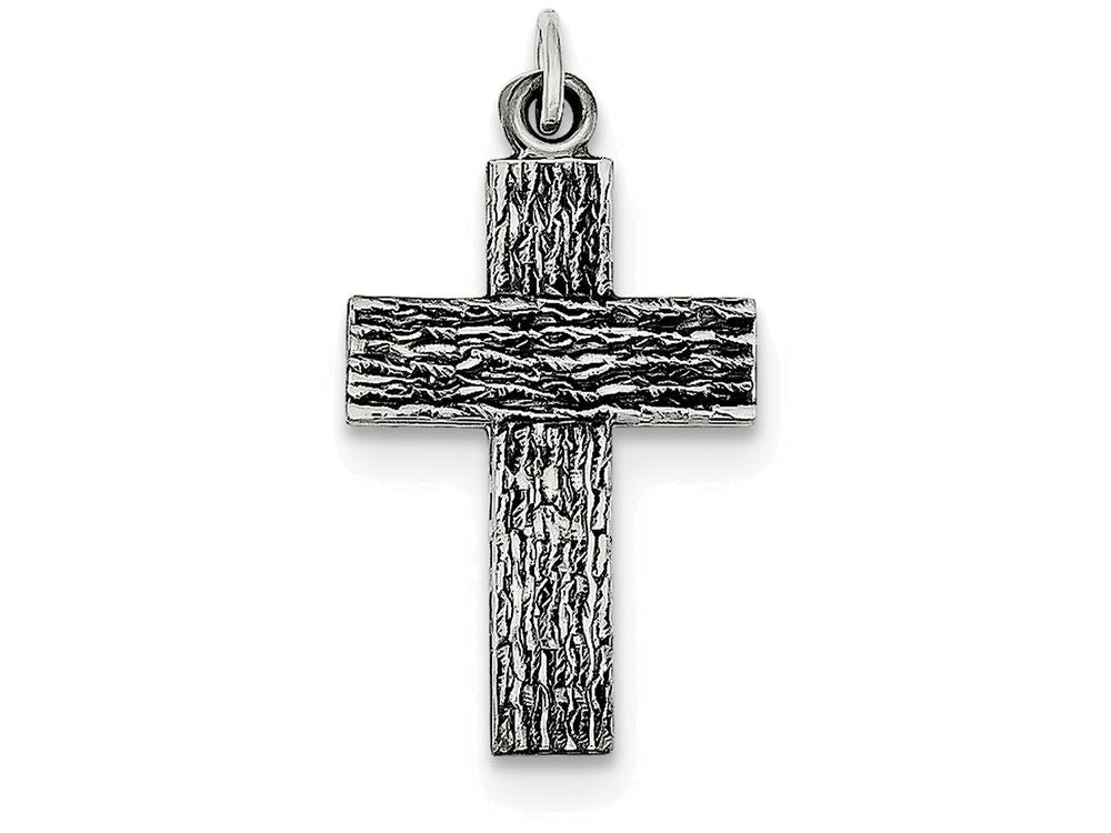 FJC Finejewelers Sterling Silver Antiqued Cross Charm