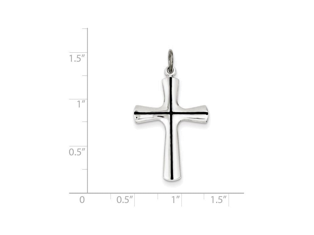 FJC Finejewelers Sterling Silver Enamel Cross Pendant Necklace - Chain Included