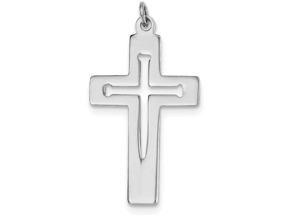 FJC Finejewelers Sterling Silver Latin Cross Pendant Necklace - Chain Included