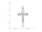 FJC Finejewelers Sterling Silver Antiqued Rosary Cross Pendant Necklace - Chain Included