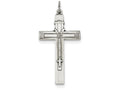 FJC Finejewelers Sterling Silver Antiqued Rosary Cross Pendant Necklace - Chain Included