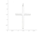 FJC Finejewelers Sterling Silver Latin Cross Pendant Necklace - Chain Included