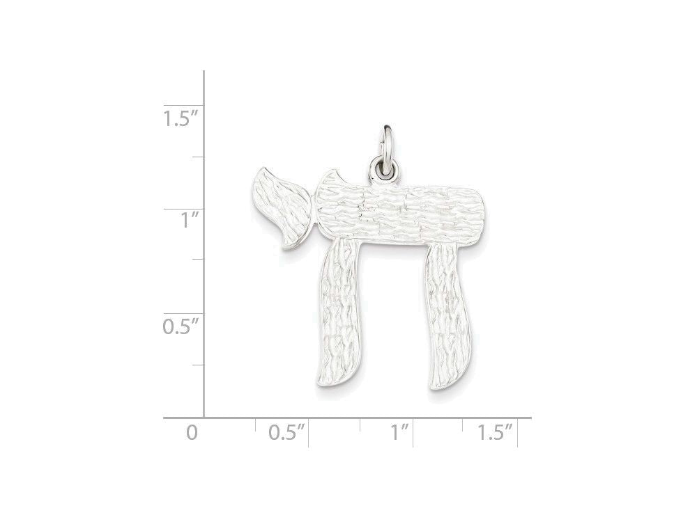 FJC Finejewelers Sterling Silver Chai Life Pendant Necklace - Chain Included