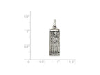 FJC Finejewelers Sterling Silver Antiqued Mezuzah Pendant Necklace - Chain Included